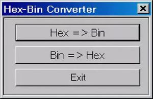Конвертер дампов из формата intel HEX в BIN формат.